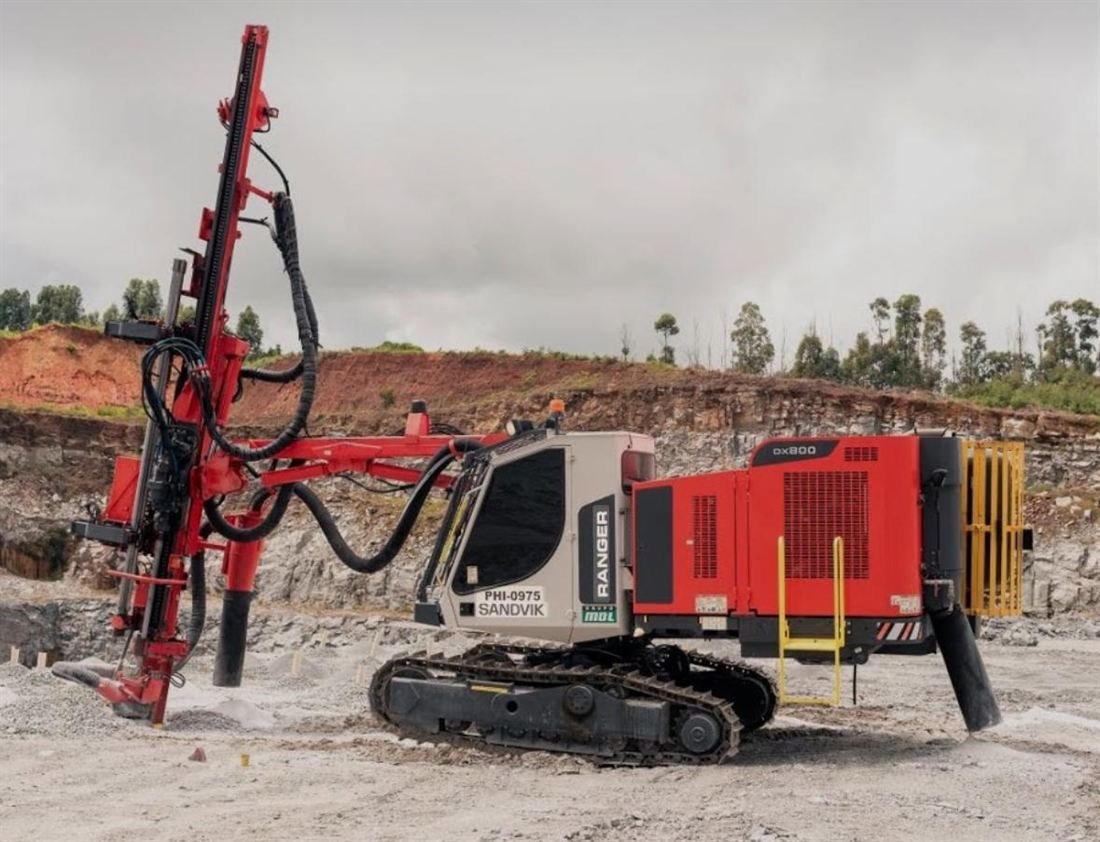 Sandvik DX800 2017 model paletli üstten darbeli delici